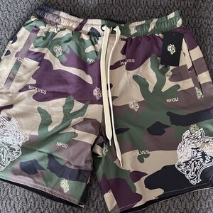 Darc Sport Multicolor Camouflage Athletic Shorts